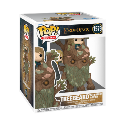Figura Funko Pop! Treebeard com Merry e Pippin da coleção Lord of the Rings