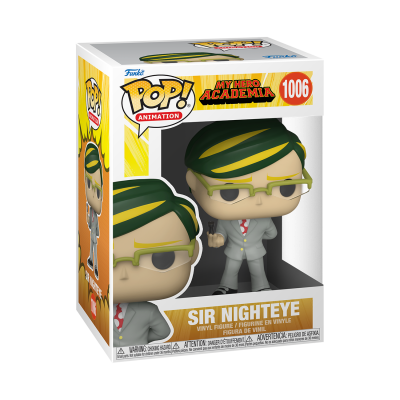 Figura Funko Pop Sir Nighteye My Hero Academia dentro da caixa