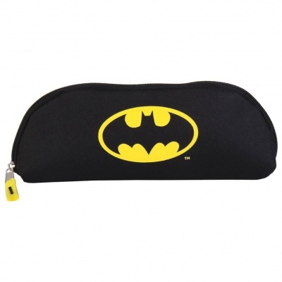 Estojo preto com logótipo amarelo do Batman