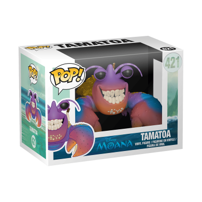 Figura vinil Tamatoa do Moana na caixa