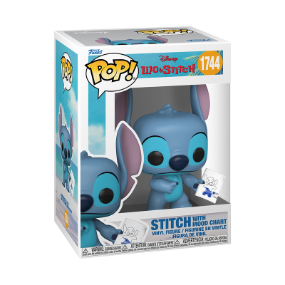 Funko Pop de Stitch da Disney na caixa com janela transparente