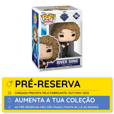 Figura Funko Pop Doctor Who River Song em caixa