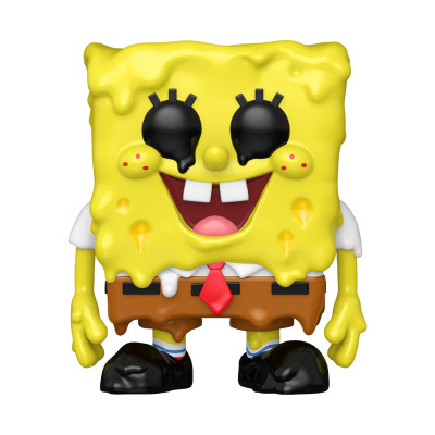 Figura vinil Bob Esponja derretido olhos pretos