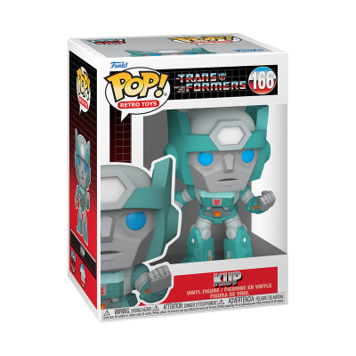 Figura Funko Pop Transformers Kup vinil em caixa branca com janela