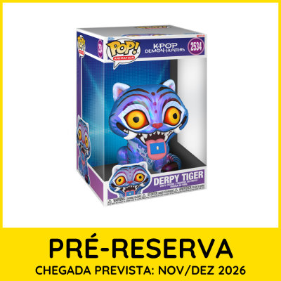 Figura vinílica POP Animation do tigre Derpy Tiger na caixa