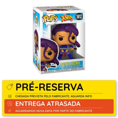 Funko Pop! Psylocke X-Men 97 número 1612 em caixa branca com janela