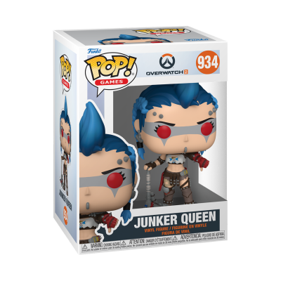 Figura de vinil Junker Queen da série Funko Pop! Games em caixa