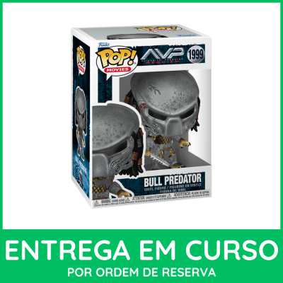 Figura de vinil Bull Predator da Funko Pop! Movies em caixa transparente