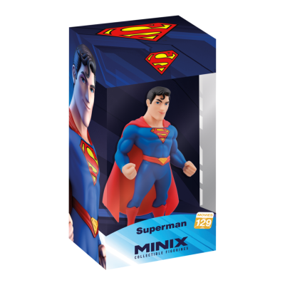 Embalagem com figura de ação do Superman da série MINIX
