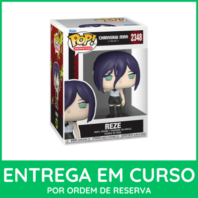 Figura Pop! Animation de Reze da série Chainsaw Man na caixa