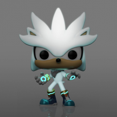 Figura colecionável Funko Pop do personagem Silver the Hedgehog