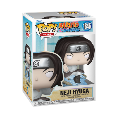 Boneco Funko Pop Plus Neji Hyuga Naruto Shippuden na embalagem