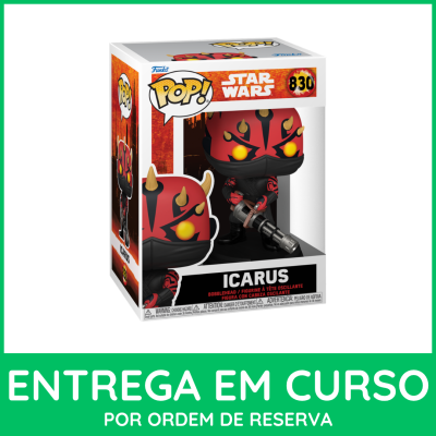 Figura Funko Pop Star Wars Icarus 830 na caixa