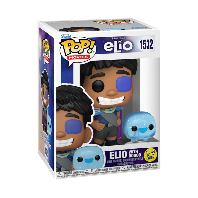 Figurina Funko Pop! Elio do filme Elio com número 1532 em caixa branca com detalhes coloridos