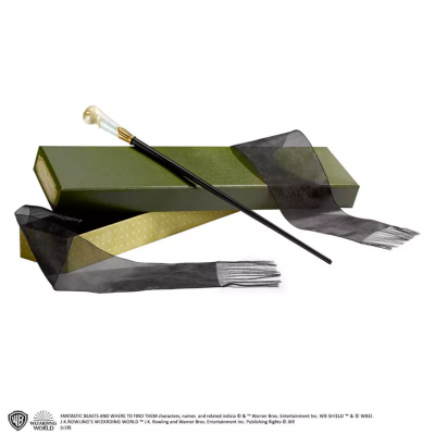 Varinha mágica decorativa com caixa e fita preta