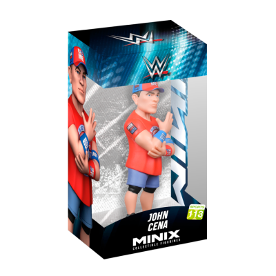 Figura colecionável Minix da WWE John Cena em caixa