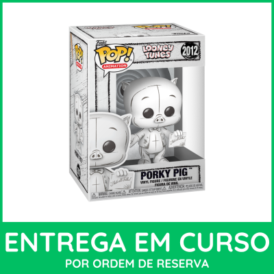 Figura de vinil Funko Pop! Porky Pig Looney Tunes na caixa