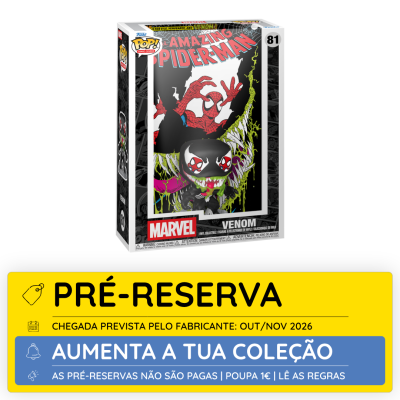 Figura Funko Pop! Venom da Marvel com embalagem ilustrada