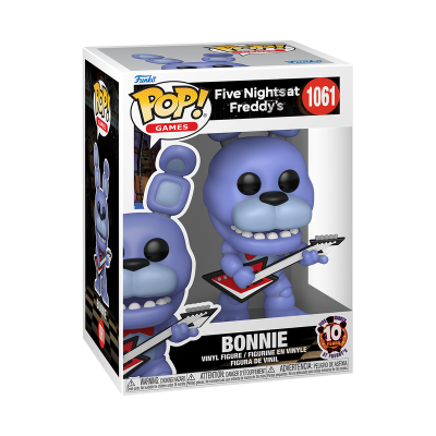 Figura POP! de vinil Bonnie de Five Nights at Freddy's com guitarra vermelha na caixa