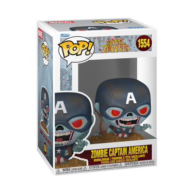 Figura colecionável POP de Zombie Captain America