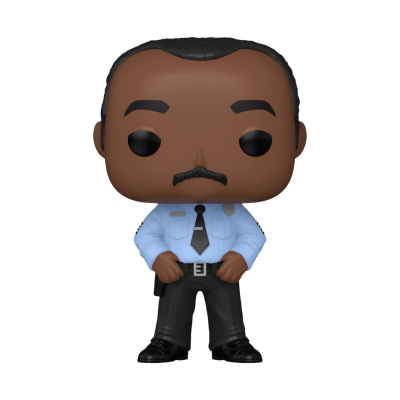 Figura Funko Pop de homem com camisa azul e gravata preta
