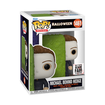 Caixa de brinquedo Pop! Movies Michael Behind Hedge Halloween 1461 com figura de vinil
