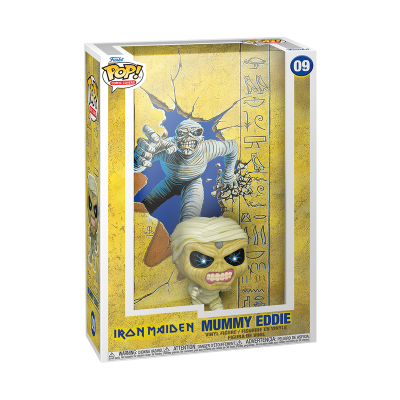 Figura Funko Pop! Mummy Eddie da Iron Maiden na caixa