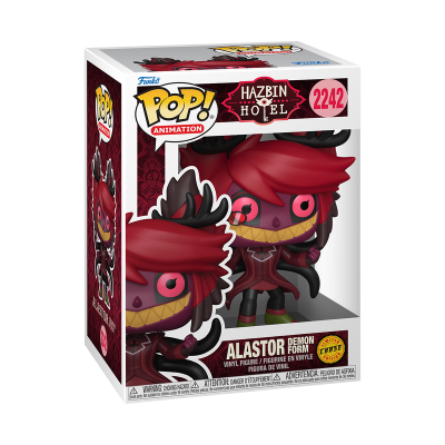 Figura Funko Pop! Alastor Demon Form do Hazbin Hotel na caixa