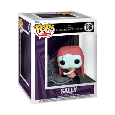 Figura Funko Pop Deluxe Sally de The Nightmare Before Christmas na caixa
