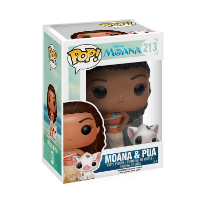 Figura de vinil Pop! Disney Moana & Pua na embalagem