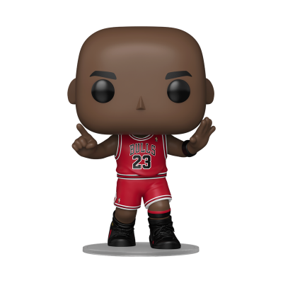 Figura Funko Pop de jogador de basquetebol com uniforme rojo BULLS 23