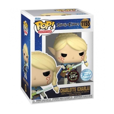 Funko Pop Charlotte Charla Black Clover na caixa
