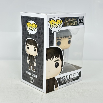 Caixa com figura Funko POP de Bran Stark de Game of Thrones número 52