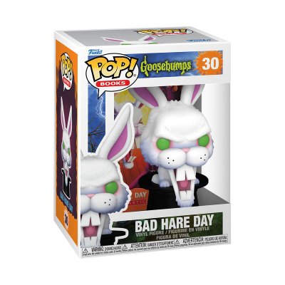 Figura de vinil Funko Pop! Bad Hare Day da série Goosebumps em caixa