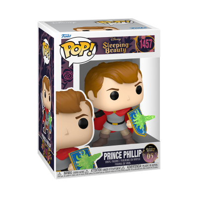 Figura Funko Pop! Prince Phillip da Disney Sleeping Beauty na caixa de vinil.