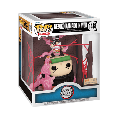 Funko Pop! Deluxe Nezuko Kamado em web número 1418 Demon Slayer embalagem