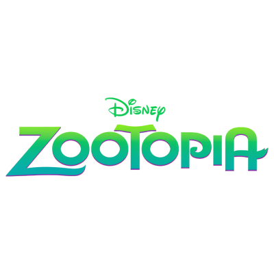 Logótipo colorido Disney Zootopia em fundo branco