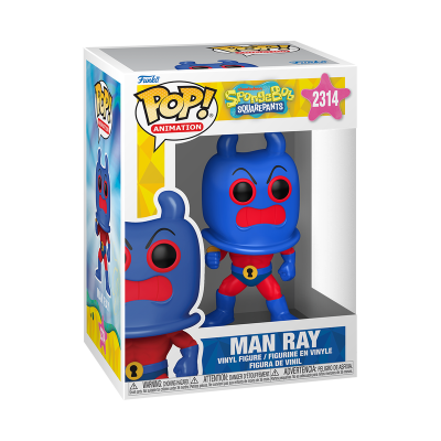 Funko Pop de vinil Man Ray de SpongeBob SquarePants em caixa com número 2314.