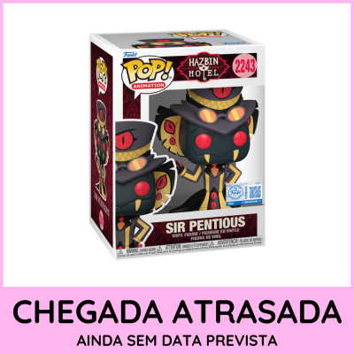 Funko Pop Sir Pentious da animação Hazbin Hotel em caixa