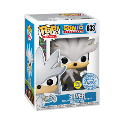 Figura Funko Pop! Silver Sonic the Hedgehog na caixa
