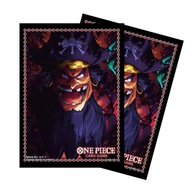 Duas cartas do jogo ONE PIECE CARD GAME com personagem pirata e fundo escuro