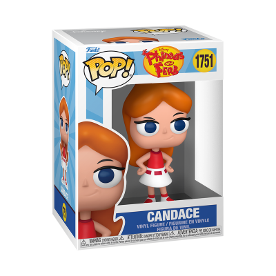 Figura Funko Pop Candace Phineas and Ferb em embalagem