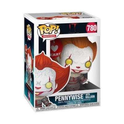 Funko Pop! Pennywise número 780 em caixa com balão