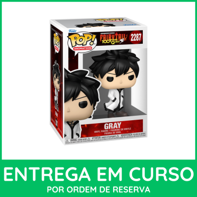 Funko Pop! figura de vinil Gray da série Fairy Tail 100 Years Quest na caixa