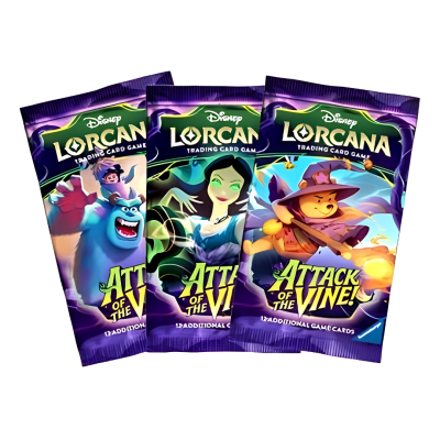 Pacotes de cartas de jogo Disney Lorcana Attack of the Vine