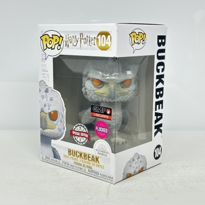 Figura em vinil Buckbeak Harry Potter na caixa com janela