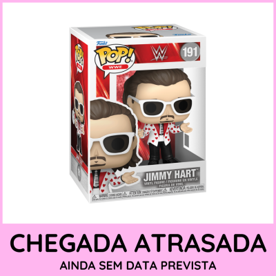 Boneco Funko Pop WWE Jimmy Hart de vinil na caixa