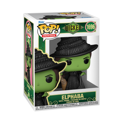 Figura Funko Pop! Elphaba do filme Wicked na caixa
