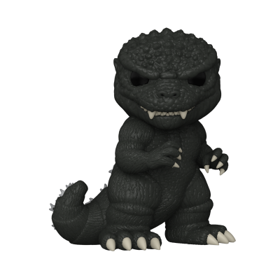 Estatueta Funko Pop de Godzilla preta com garras brancas