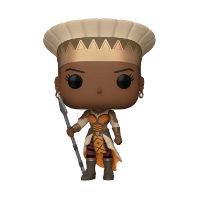 Figura Funko Pop de personagem feminina com roupa tribal e lança